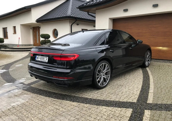Audi A8 cena 265500 przebieg: 96000, rok produkcji 2020 z Skaryszew małe 67